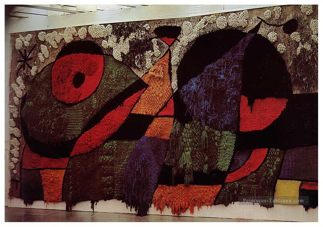 Grand tapis Joan Miro Peintures à l'huile